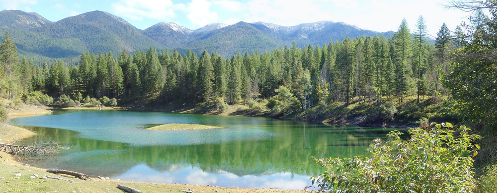 A small water reservoir on Bachelor Grade Road (on the GDMBR).